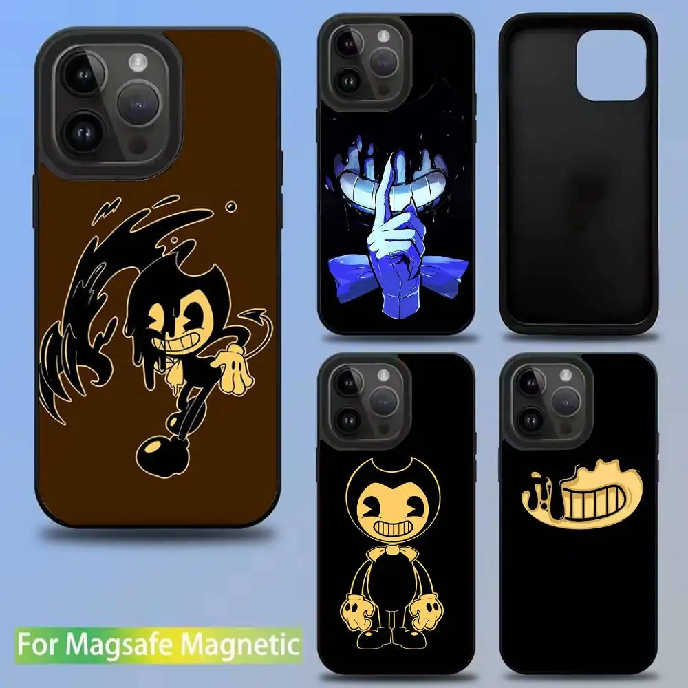 

Game B-Bendy Phone Case For iPhone 16,15,14,13,12,11,Pro,Max,Plus,Mini,SE New Magsafe Magnetic Wireless Charging