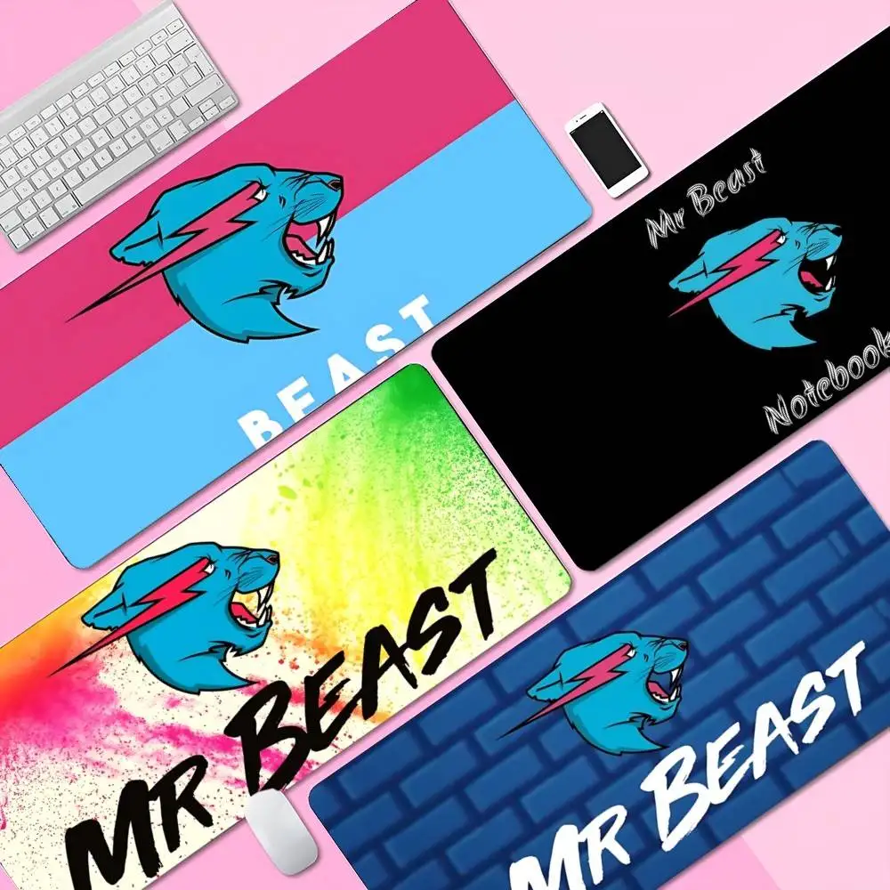 

Game Blogger Mr-Beast Anti-Slip Table Mat Student Mousepad Gamer Computer Keyboard Pad Games Pad For PC Mouse Carpet