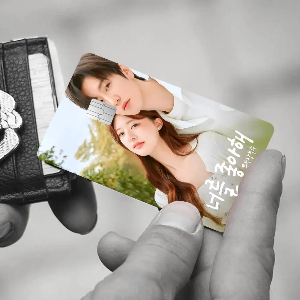 حار تاي H-Hidden Love Game أنيمي ملصق فيلم غطاء الجلد للصغيرة الكبيرة لا رقاقة الخصم بطاقة الائتمان الجانب الأمامي