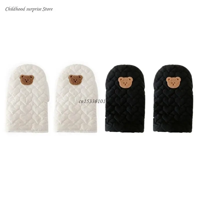 

Cartoon Bear Warm Gloves Windproof Pram Baby Cart Hand Muffs for Cold Weather Dropship