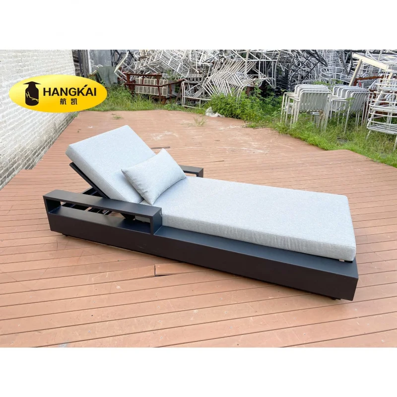 Sun Loungers,Outdoor Bed,Beachside Aluminum Alloy , Swimming Pool Resort Island Outdoor Leisure Lounger Beach Chair
