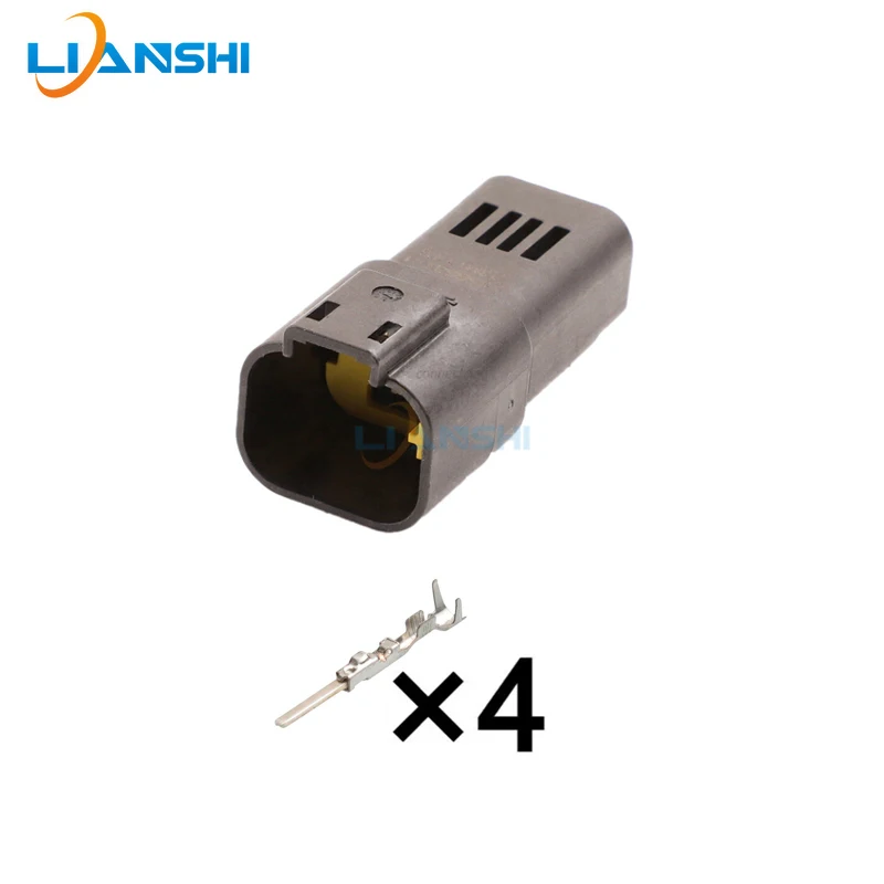 4 Pin 2356631-1/2356607-1 Male Waterproof Connector Plug for Car Truck Automotive Engine Compartment Wiring Harness
