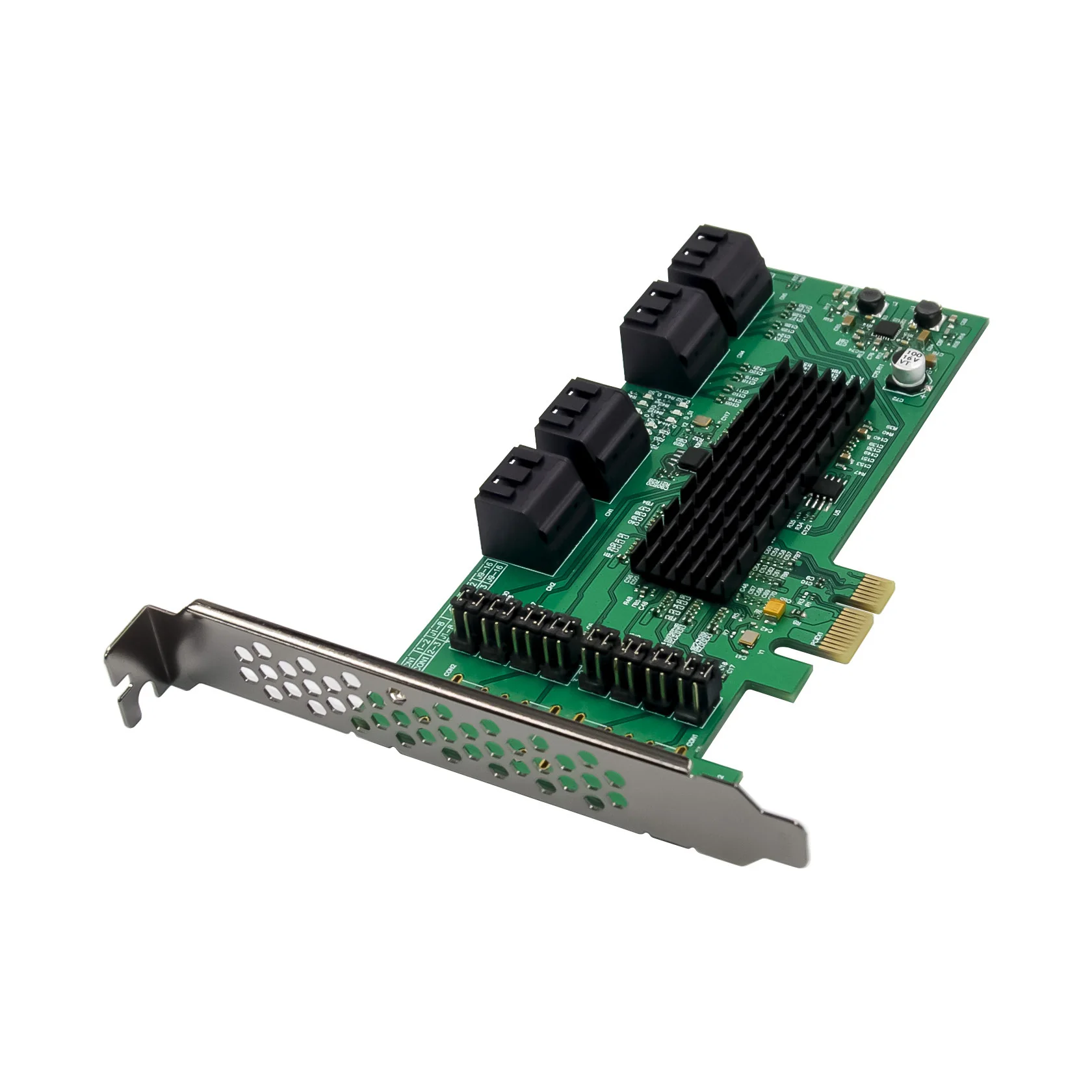 

SUNWEIT ST555 PCIe x1 SATA 3.0 Expansion card PCIe to SATA 8-Port Marvell 88SE9215 In Stock PCI-E SATA3 Convert Card