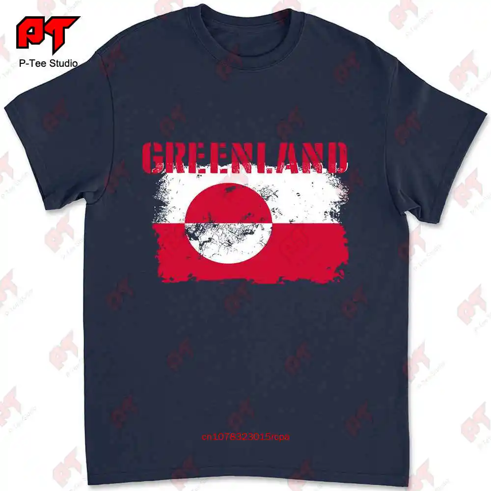 Greenland Flag Top City Map T-shirt T3CZ