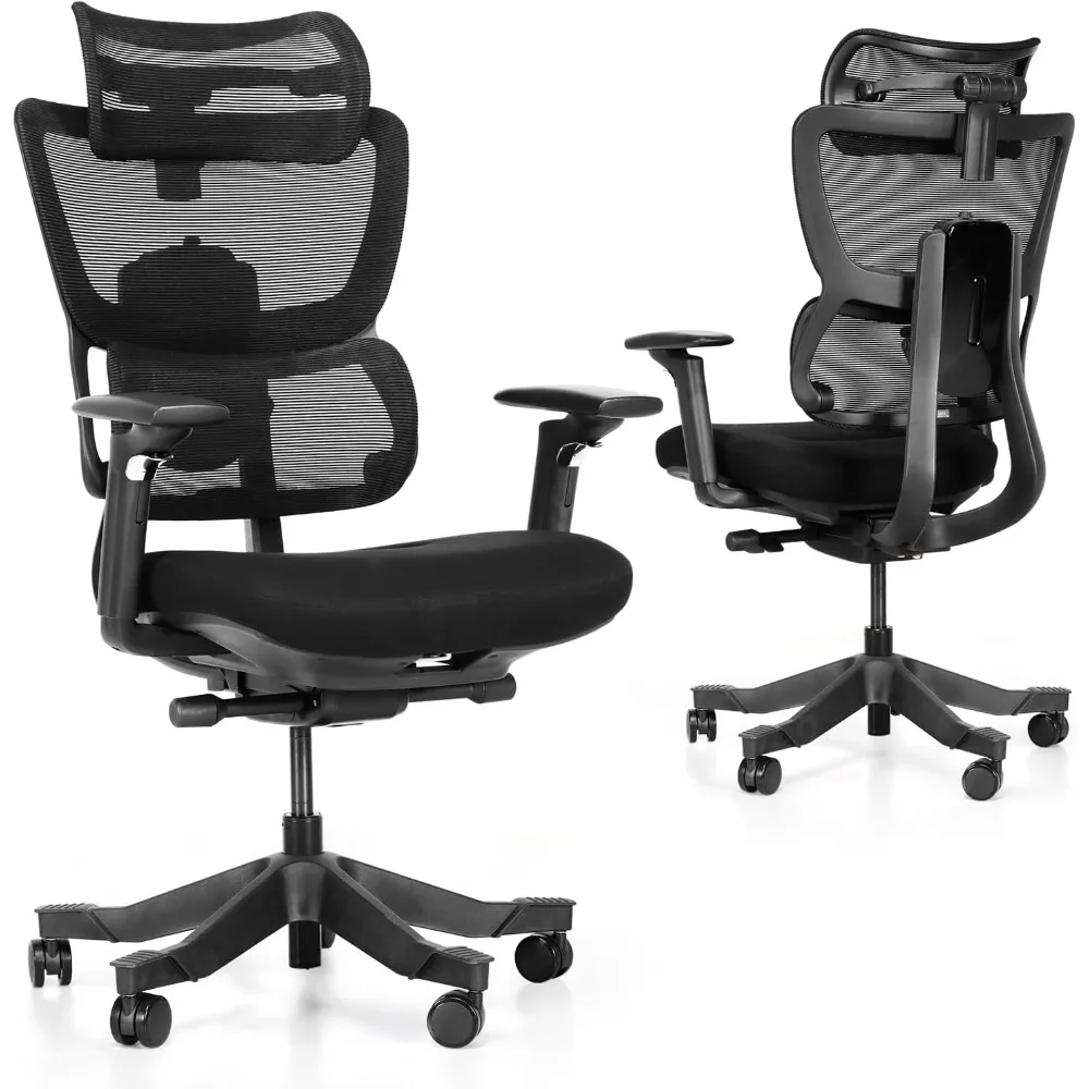 Ergonomic Office Chair Home Office High Back Desk Chair with VTS System & Adaptive Lumbar Support TiltPro Headrest 4D Armrest