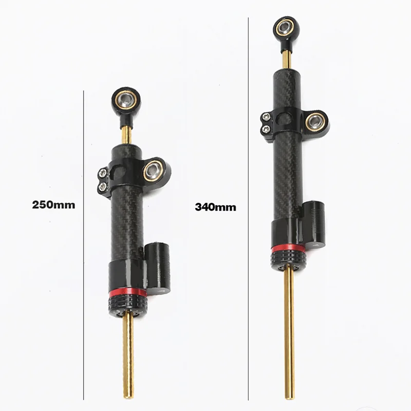 

Титановая линейка для мотоцикла, универсальное удлинение, модификация, регулируемый стабилизатор рулевого управления из углеродного волокна, демпфер, балансир