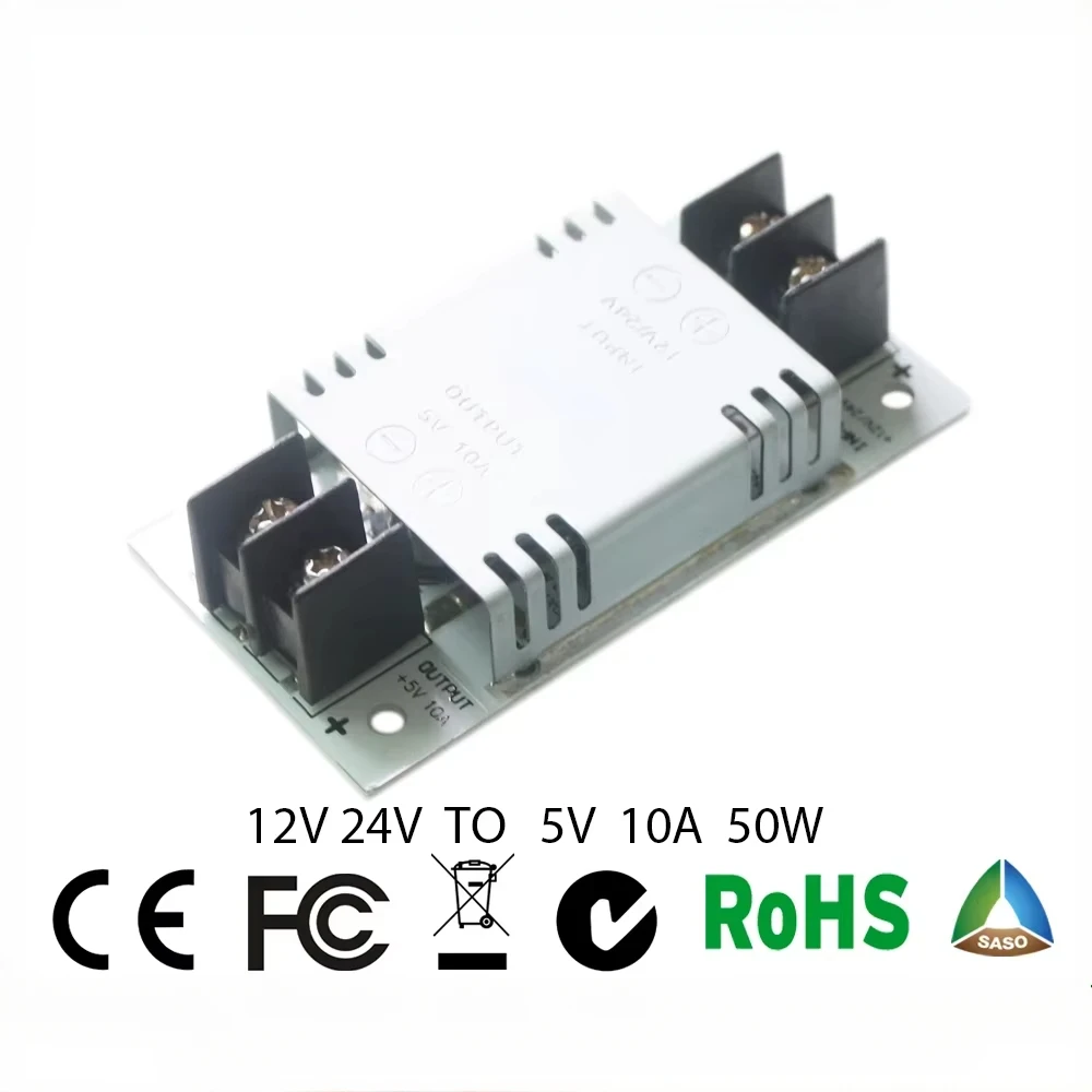 

12V-24V to 5V 10A DC DC Power Converter Buck Regulator Step Down Voltage Regulator Power Supply For Car Accumulator PCBA Auto