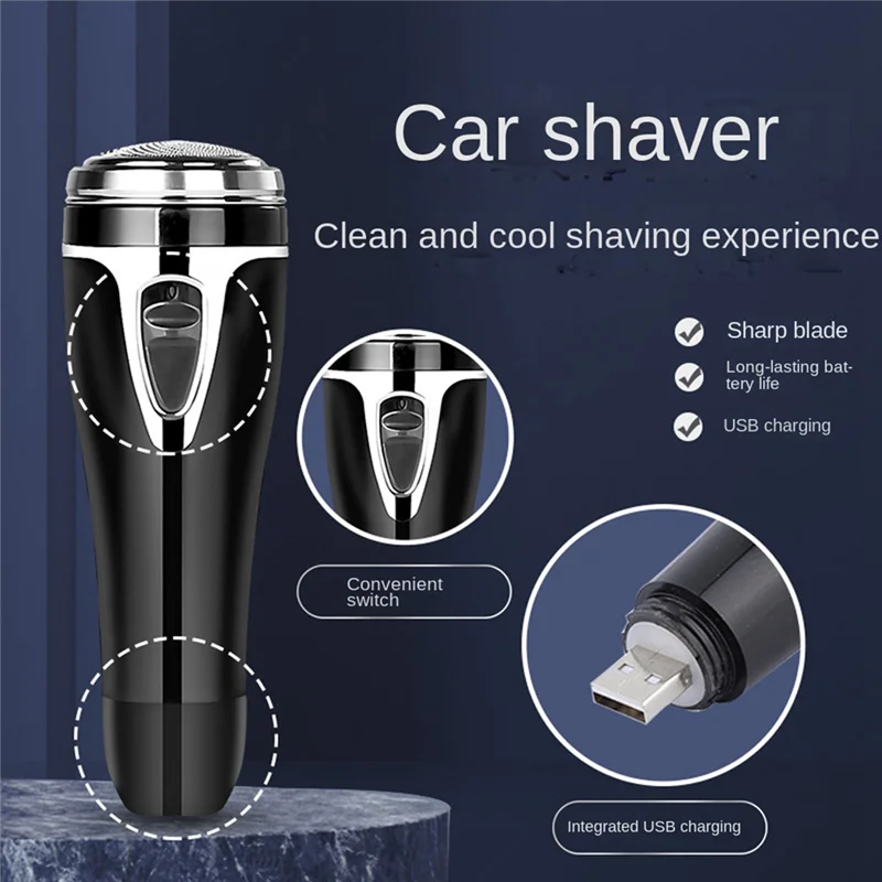 L65A-Electric Shaver For Men Rechargeable Cordless Rotary Electric Razor -Up Beard Trimmer Face Shaving Machine