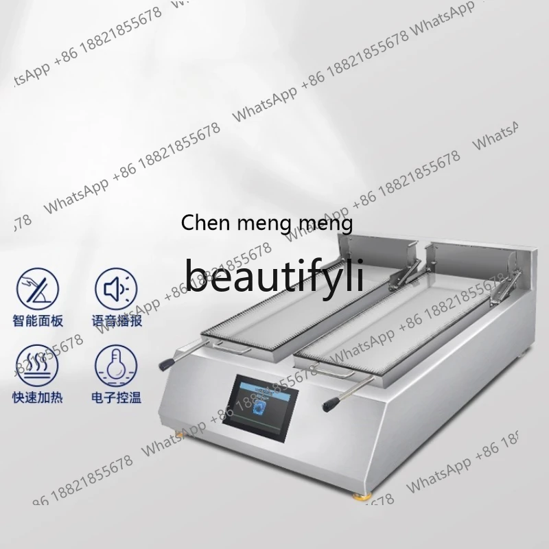 Hot sales Intelligent Dumpling Frying Machine Commercial Automatic Pot Sticker Multi-Functional Frying Bun Oven Large Capacity