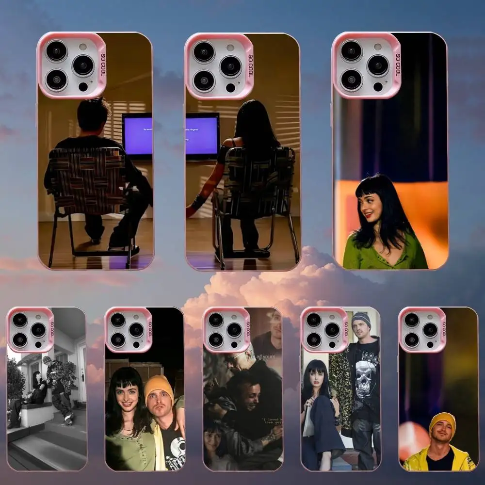 

Phone Case For iPhone 16,15,14,13,12,11,Mini,Pro,SE,MAX,plus,B-Breaking Bad matching Pink Matte Silicone Cover