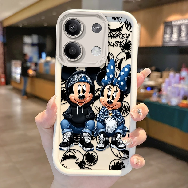 Disney Mickey Cartoon Phone Case for Xiaomi Redmi Note 13 12 Pro Plus 4G 5G 13C 12C Turbo 11 11S 10 10S 9 10A 10C 9C A2 A1 Cover