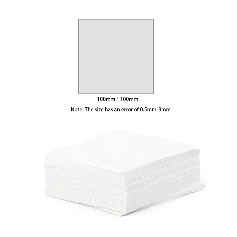 100Pcs/Bag Mobile Phone LCD Screen Repair Cleaning Cloth Dust-Free Film Wiping Cloth Clean Cloth 10cm*10cm