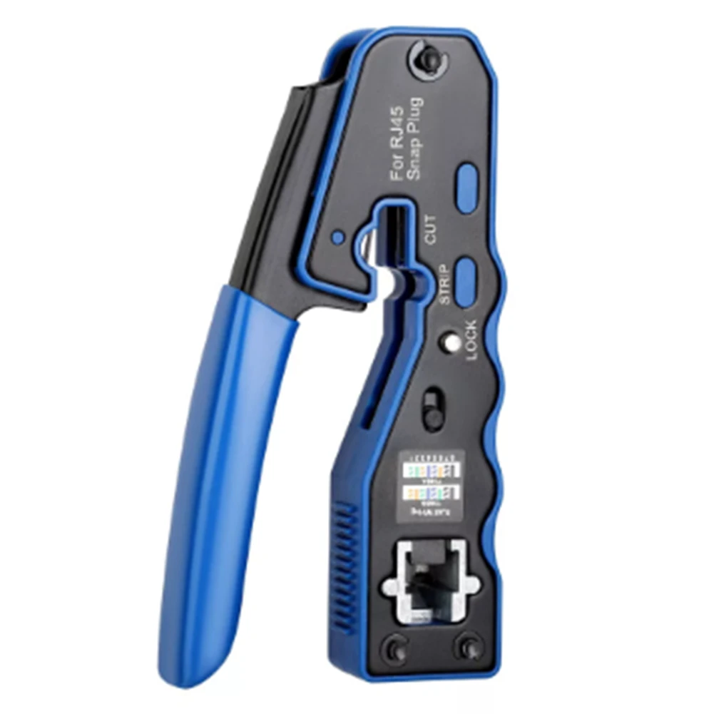 

CQMF-Pass Through Crimper Stripper Cutter Multifunctional Network Cable Pliers Piercing And Crimping Pliers