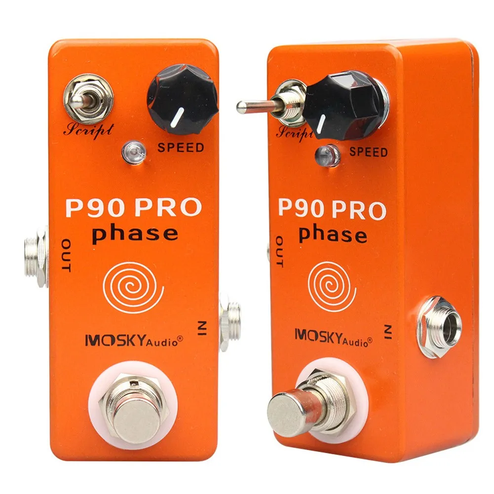 

Moskyaudio P90 Pro Phase Vintage Effector Electric Guitar Effect Pedal Full Metal Shell Switchable Instrument Guitar Pedal