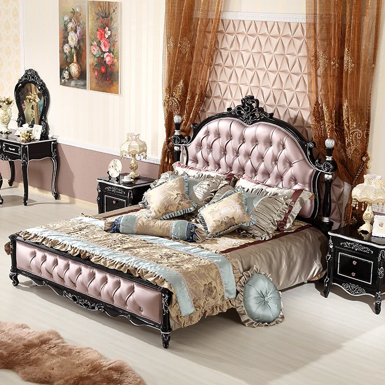 

Simple European Bed Frame Baby Luxury Massage Beauty Nordic Sun Bed Design Sleeping Castle Wooden Letto Matrimoniale Furniture