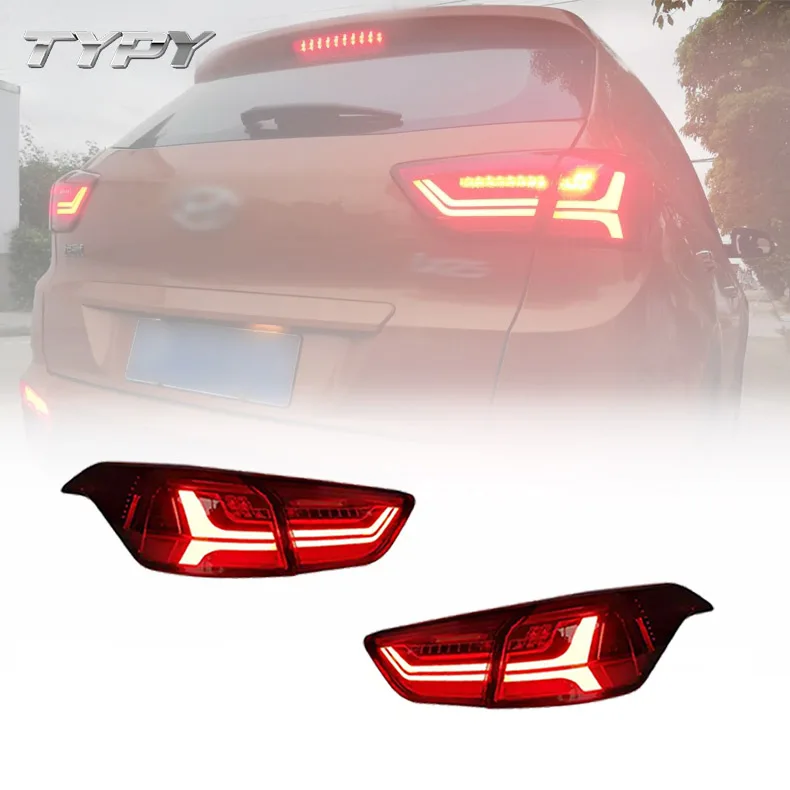 

Car Tail Lights Modified LED Taillights With Running Turn Signal Function Full LED For Hyundai Creta/ IX25 2014-2017