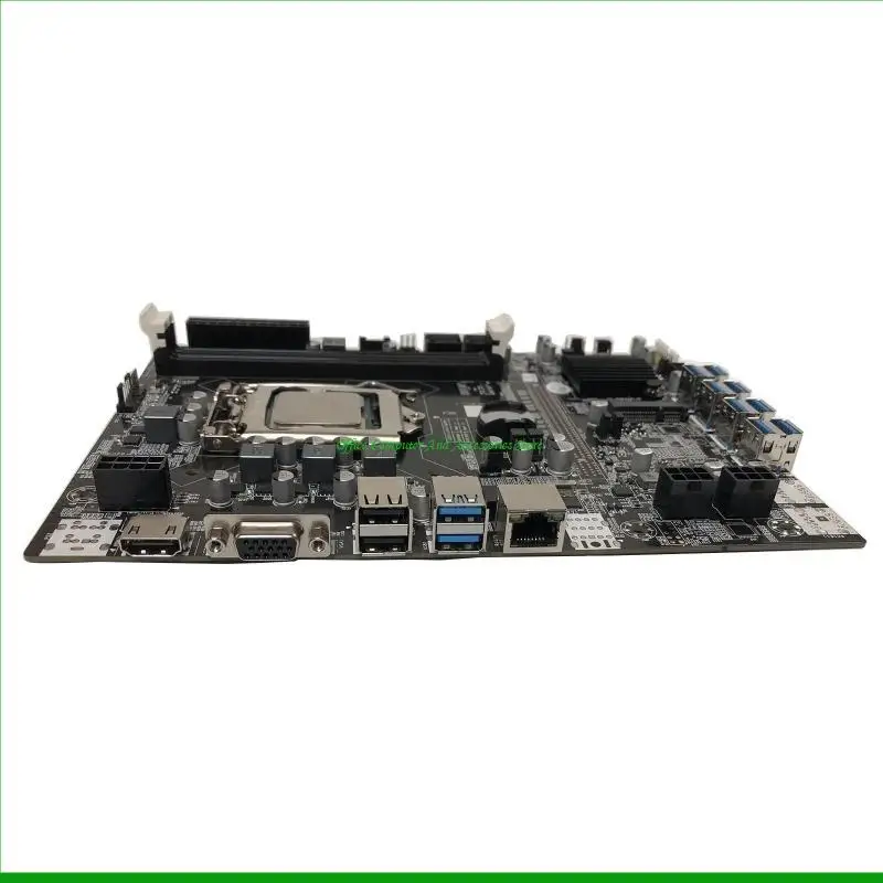 U55C B75 Mining Motherboard 8 USB3.0 PCIe Graphics Card Slot DDR3 BTC Mining Miner