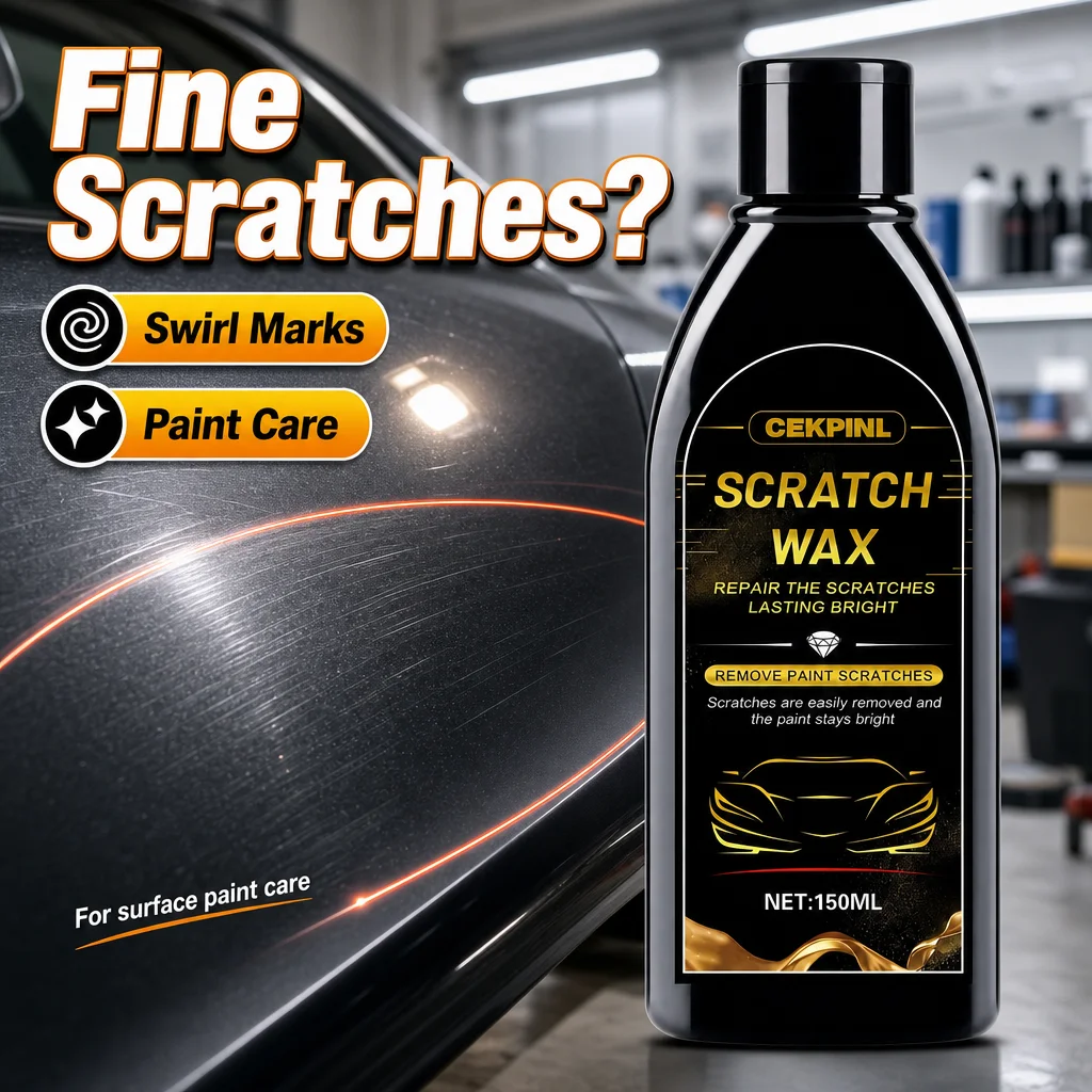Scratch Wax 150ml Car Paint Care Polish Repair Removes Minor Scratches Swirl Marks Restores Shine