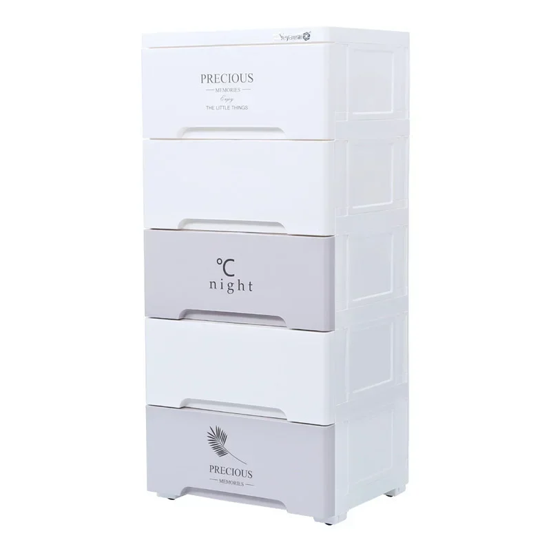 Large Box Big Capacity:Clothes Organizer Multi-layer Drawer Storage Boxes Mobile Pulley Storages Tasteless Construction