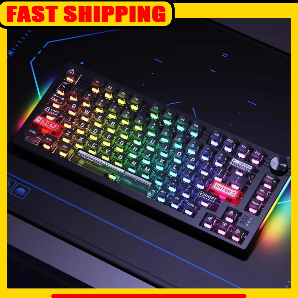 

DAREU EK75RT Wired Keyboard RT High Sensitivity 45g Linear Magnetic Axis Gaming Keyboard 50 Species RGB For CSGO Pc Accessories