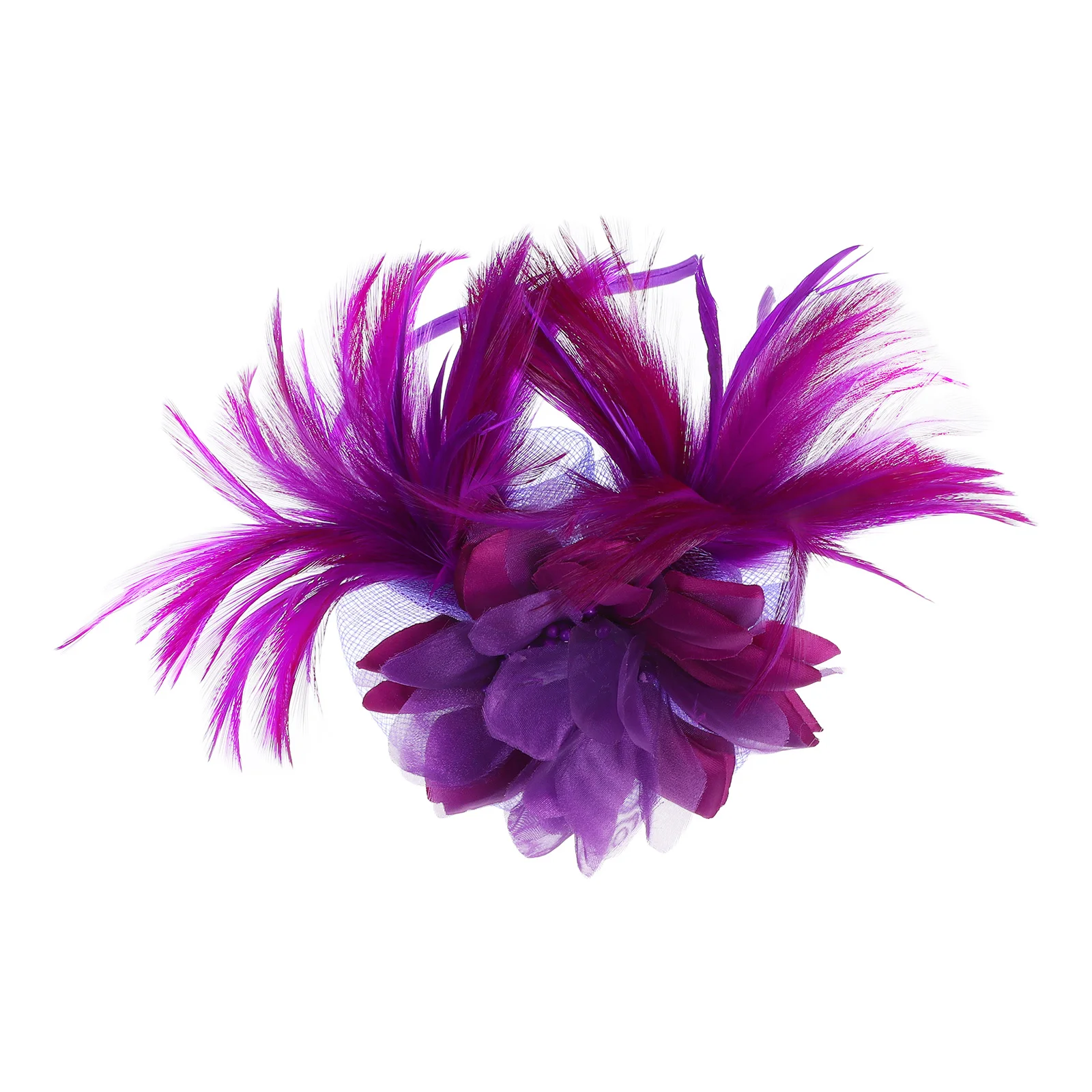 Vintage Fascinator Headband Hair Clip Mesh Decorative Tea Party Wedding Bridal Hairpin Women Party Accessory