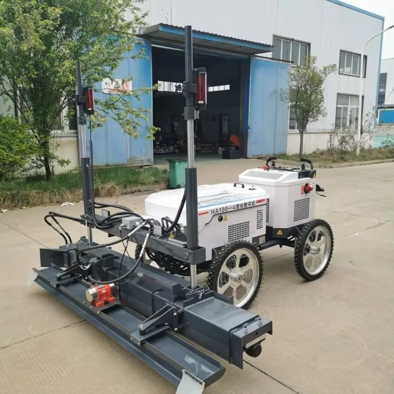 Laser Concrete Screed Hydraulic Vibration Floor Leveling Telescopic Boom Paving Thickness 300mm for Logistics Center Floor Cutom