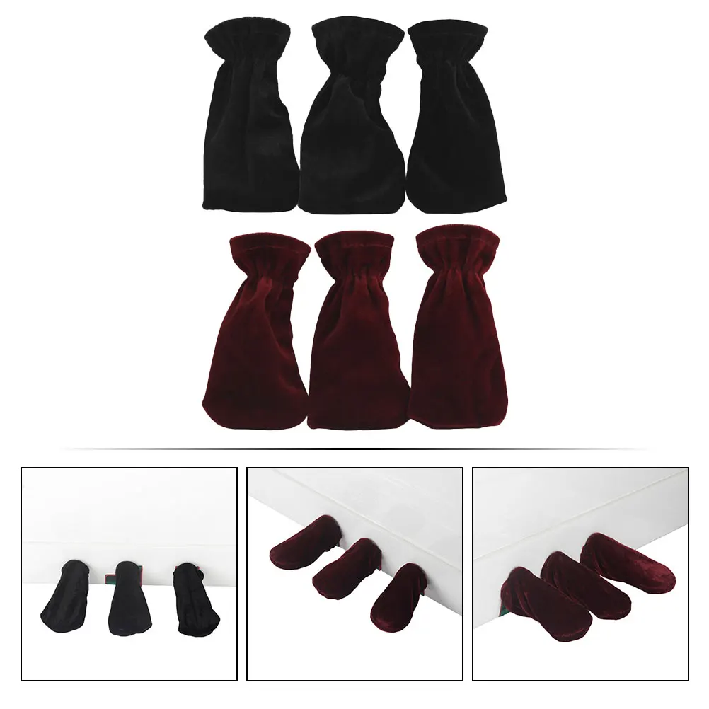 6 قطعة وسادة للقدم البيانو حماة تصميم مدمج أغطية دواسات طويلة الأمد لمعظم نماذج البيانو ملحقات الآلات الموسيقية