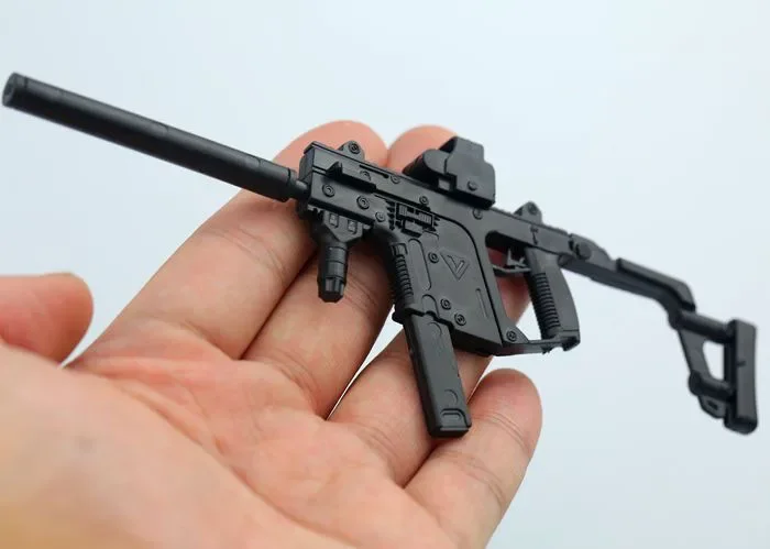 1:6 Scale KRISS Submachine Gun Plastic Assembled Firearm Puzzle 4D Model for 1/6 Action Figure Soldiers Military Toys