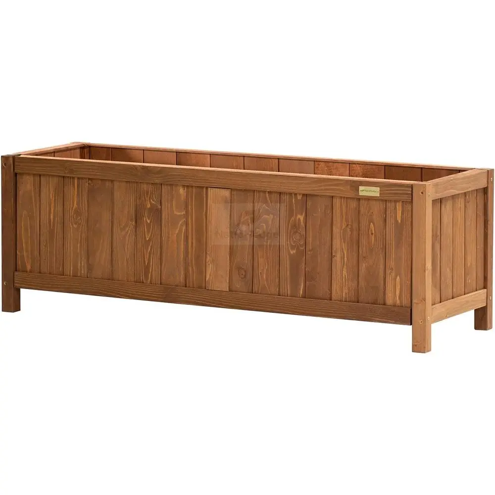 

15 деревянных ящиков для цветов в стиле Hampton для использования в помещении и на открытом воздухе — 44 x 15 x 15, декор для патио и сада