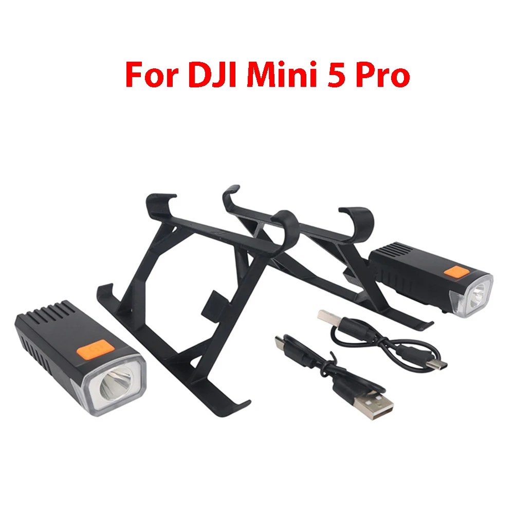 

For DJI Mini 5 Pro Elevation Stand Drone Night Flight Light Kit Landing Gear Accessory