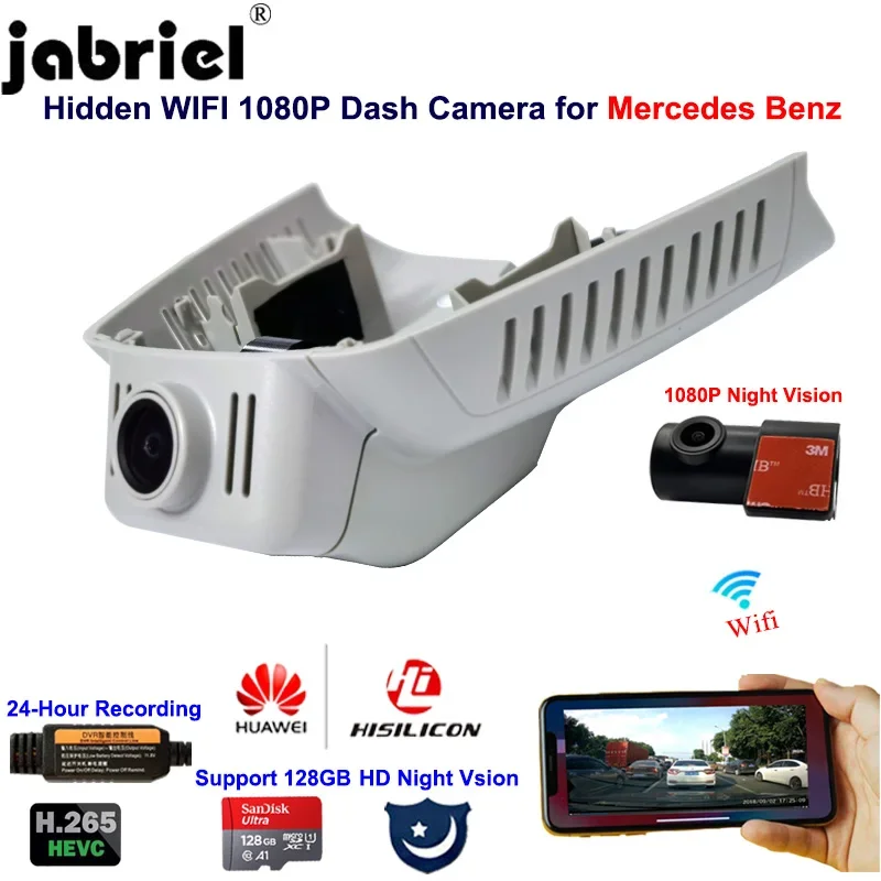 Jabriel 2K 1080P Auto Wifi Dash Camera Car Dvr For Mercedes Benz E180 E200 E250 E260 E300 GLK260 GLK300 GLK350 W211 W212 W204