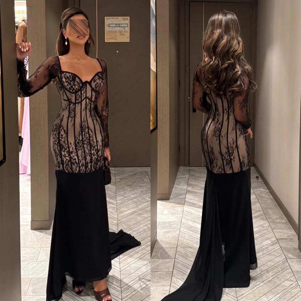 Abiti lunghi con ritratto a trapezio drappeggiato con applicazioni classiche personalizzate Abiti da cerimonia su misura Moda retrò Taglie eleganti disponibili
