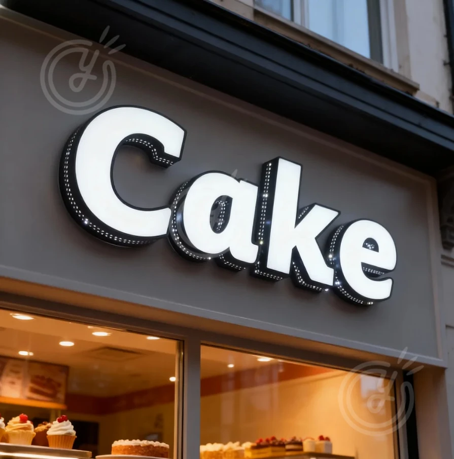 في الهواء الطلق مخصص ضوء علامة الأعمال الاكريليك شعار شركة النيون Led لافتة رسائل مع أضواء الإعلان علامات جدار المنزل المعدنية #3