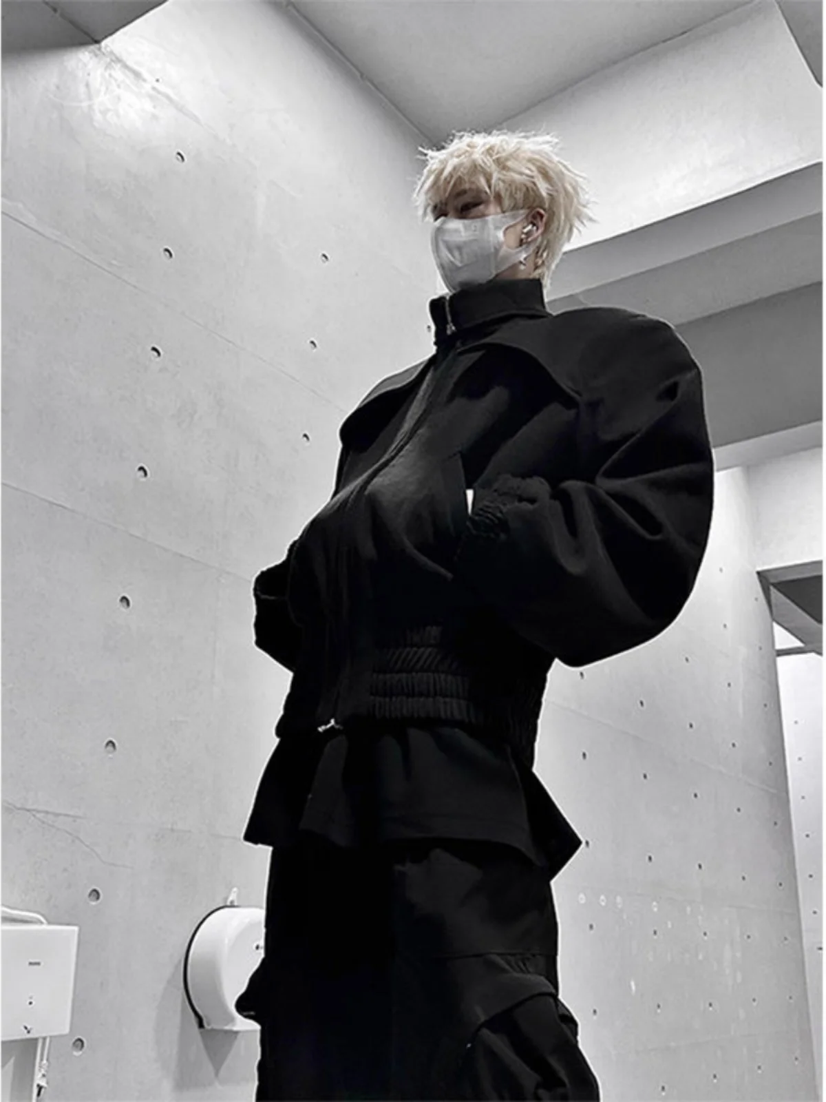 

Cleanfit ort oulder Pad шерстяной тюнер для мужчин свободный весенне-осенний модный уличный спецодежда летный джет ветрозащитная молния