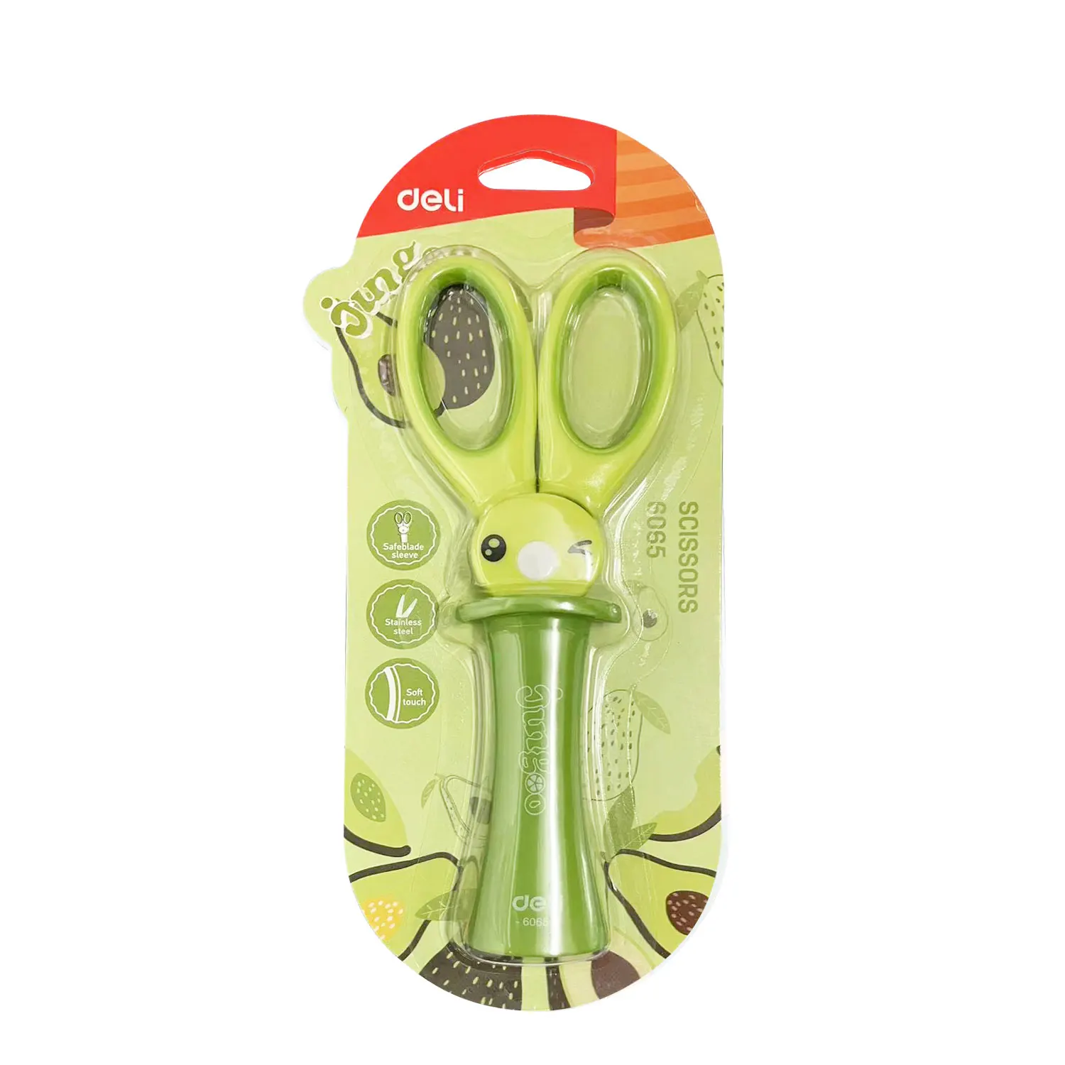 DELI School Scissors Cute Kawaii Rabbit DIY Diary Decorating Hand Craft Scissors Paper Kids & Student Stationery