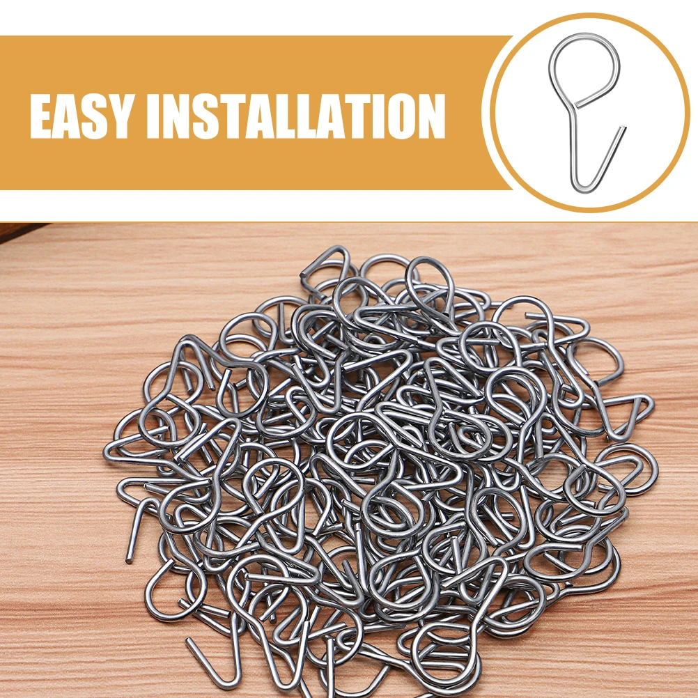 

100 Pcs Car Cushion Hook Automotive Seat Cover Fixing Hooks Rear Steel Shopping