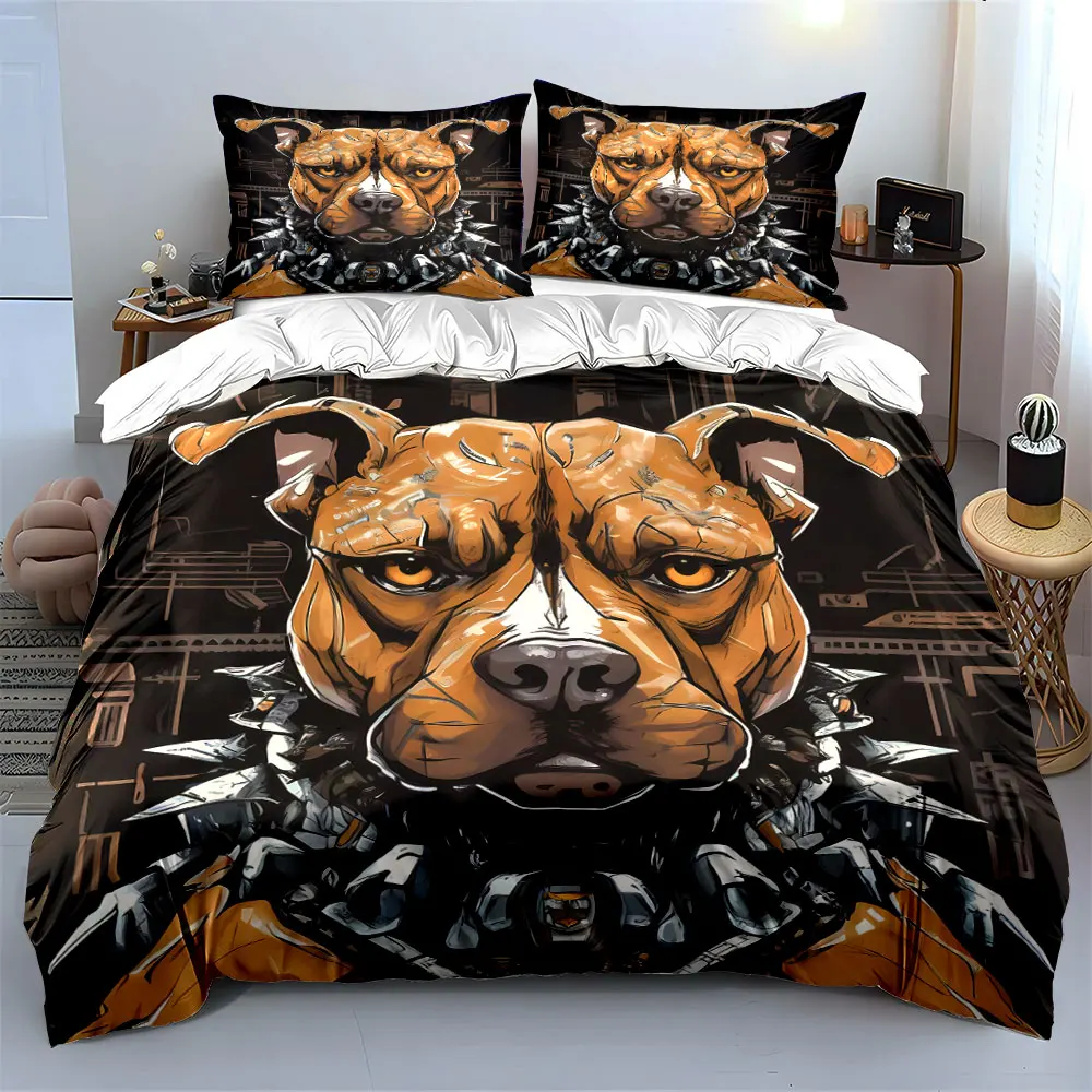 

"Dog Robotic Art Decor Set" Multiple sizes kid's and adults' bedroom Exquisite 3PC bedding set, gift