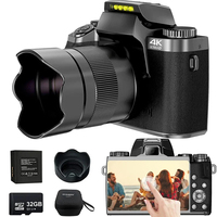 Digital Camera 4K 64MP WiFi Auto Focus YouTube Vlogging Video DSLR Cameras For Photography 4.0 Inch Touch Screen with Flash