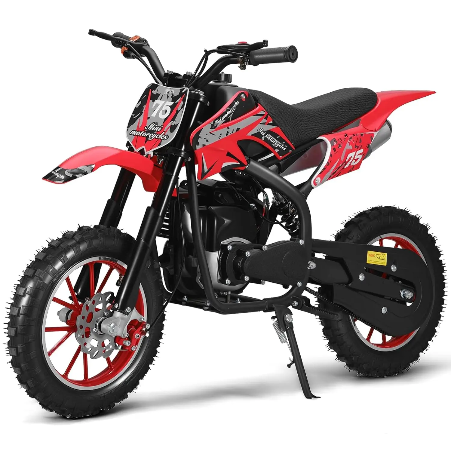 

2025 Upgrade 4 Stroke Kids Dirtbike - 49cc Gas Dirt Bike with Speeds up to 40 MPH, Mini Motorcycle with Off-Road Tires,, Custom