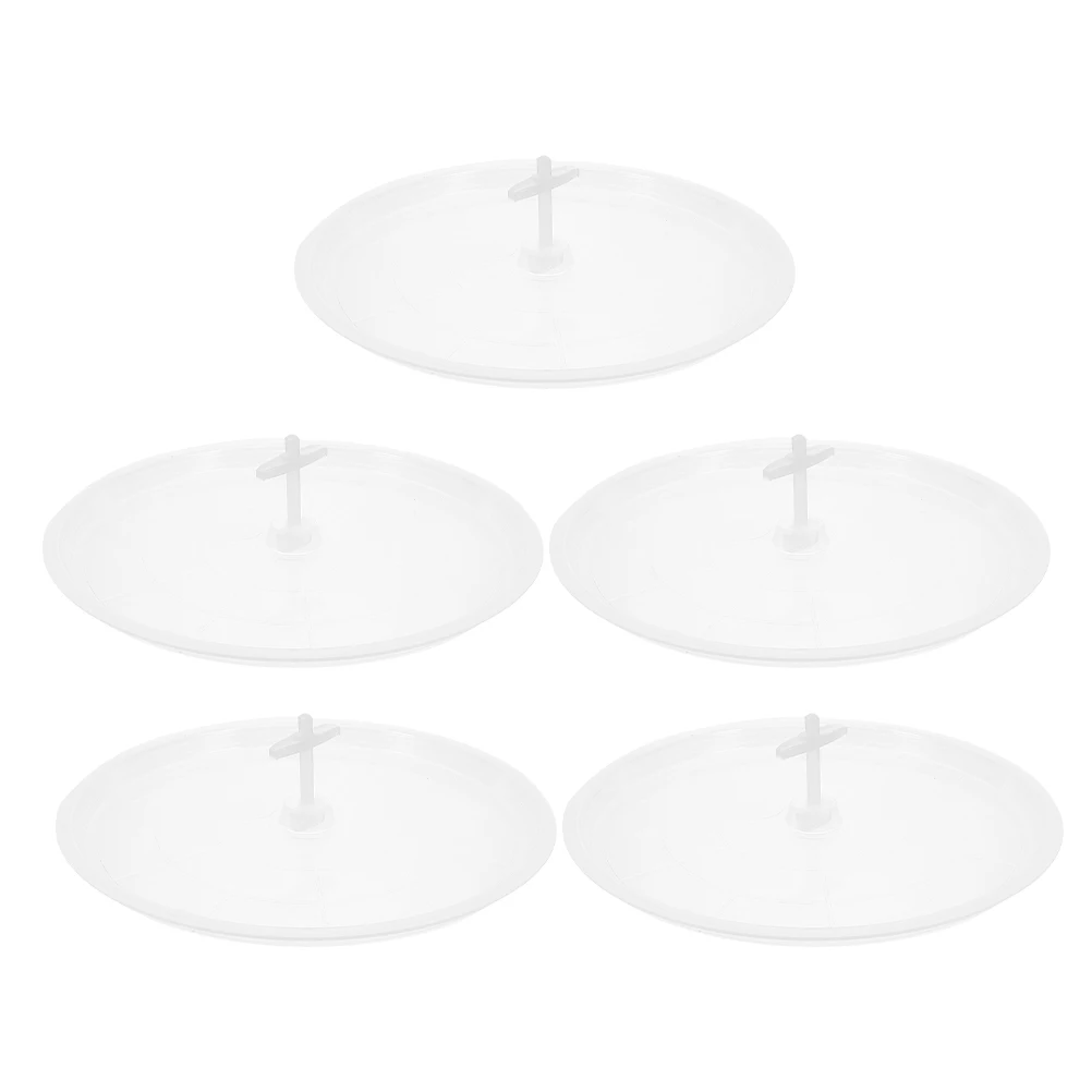 

5pcs Bird Litter Leakproof Odor Resistant Sturdy Easy Clean Cage Bottom Tray For Parakeet Bird Poop Holder Plastic Plate Parrot