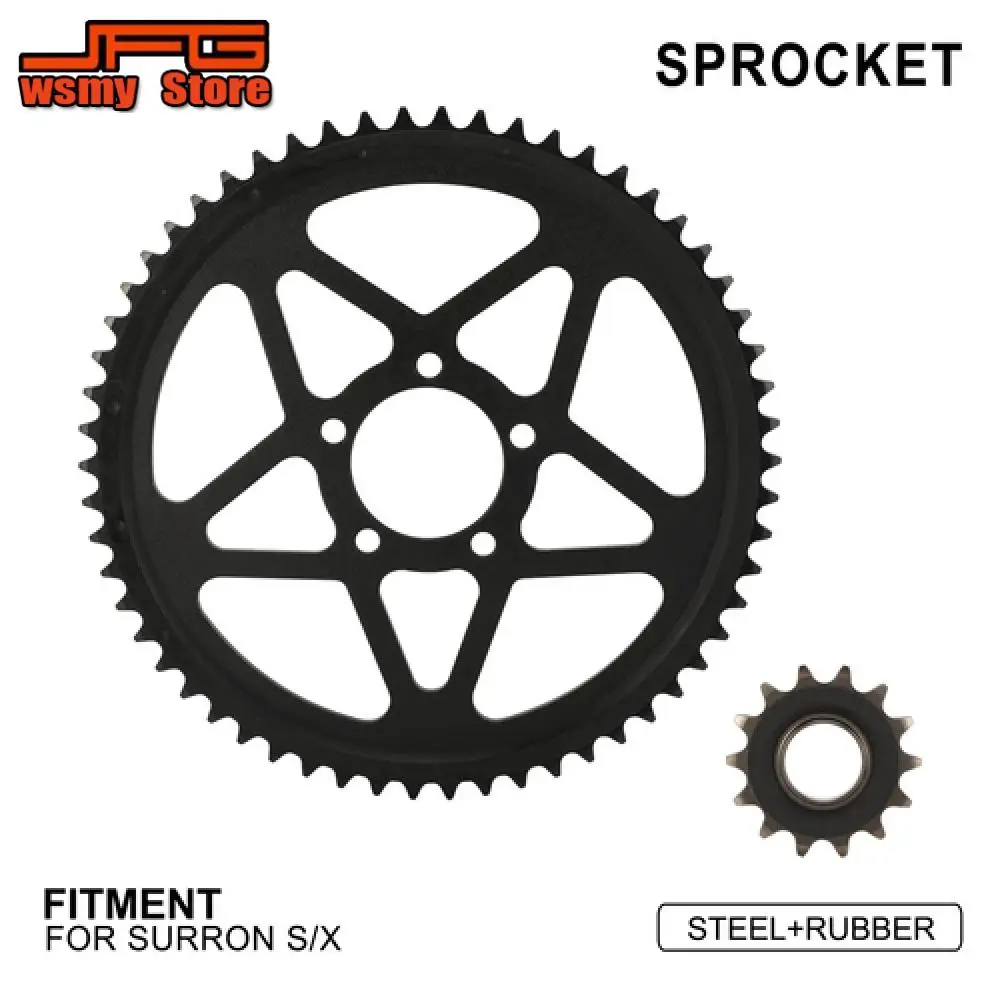 Front Rear Sprocket Motorcycles Accessories Transmission Chain Gear Set Primary Drive Sprocket For Sur Ron Light Bee S X E-Bike