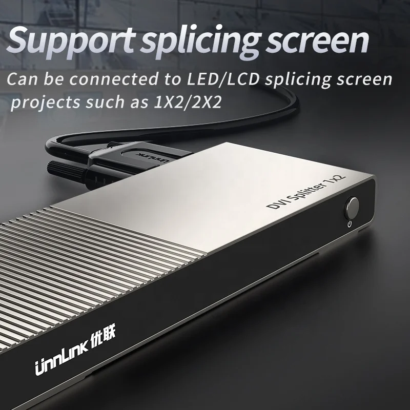 Разветвитель DVI 1x16 1080P при 60 Гц Видеоразветвитель 30 м Поддержка сращивания экрана Функция каскада с 3 рычагами