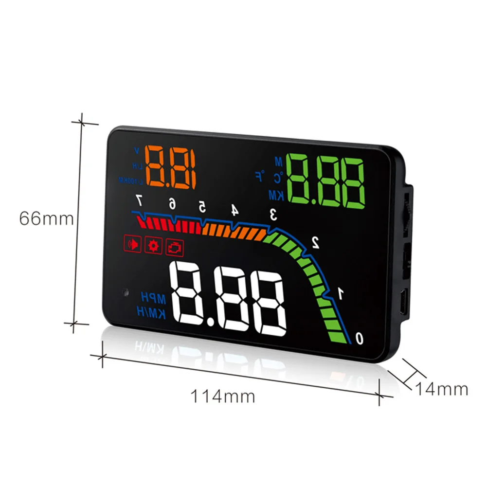 T100 OBD2 HUD 4 "автомобильный проекционный дисплей цифровой автомобильный спидометр проектор на лобовом стекле