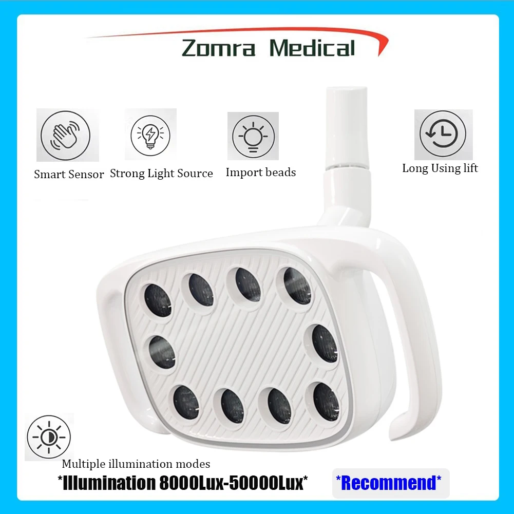 Adjustable Brightness Dental LED Oral Light Shadow-Free Dental Operate Exam Lamp to Replace Dental Chair Various Types Available