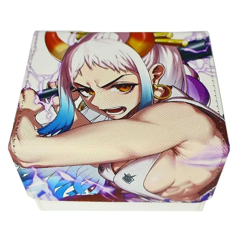 

One Piece Yamato DIY Large Capacity Leather Card Box Thickened Anime Game Collection Card Storage Box