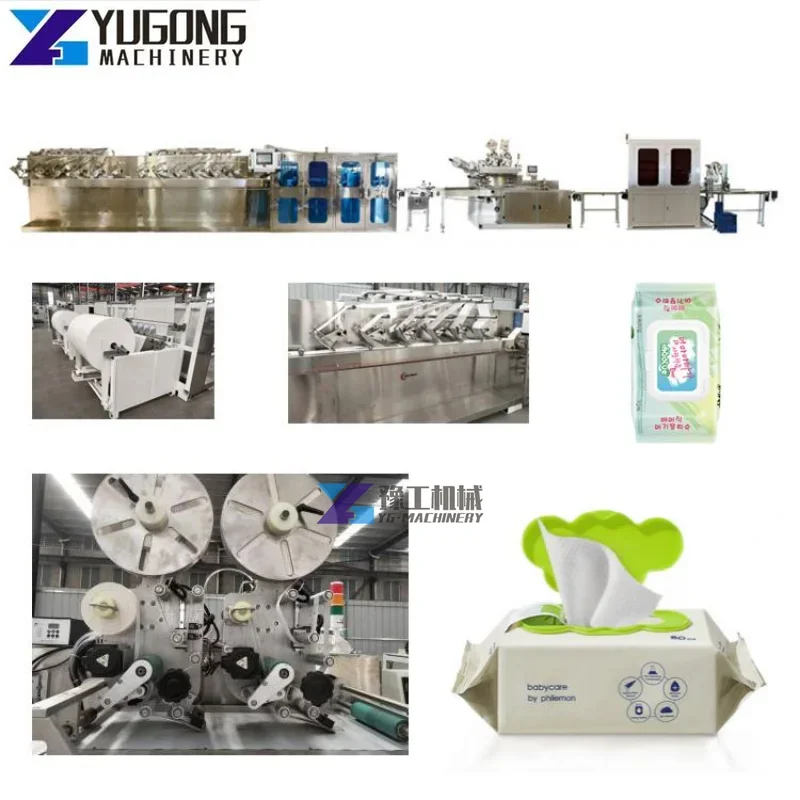 Full Automatic Single Baby Packing Machine Small Wet Wipe Baby Wet Tissue Making Machine Production Line for Sale