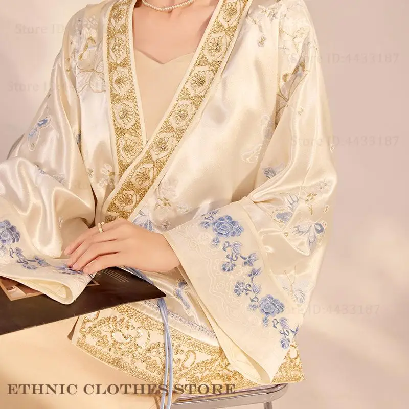 Traditional Japanese Women Kimono Cardigan Gown Luxury Embroidery Kimono Haori Yukata Streetwear Chinese Style Coat Loose Jacket - Image 2