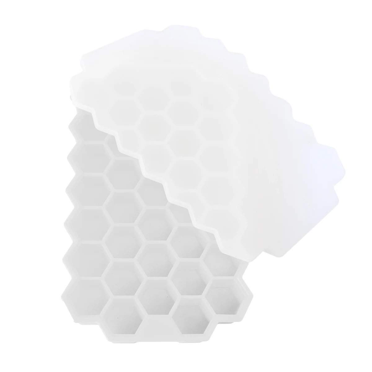 

1PC Creative Ice Cream Making Tray Food-Grade Silicone White 37 Grid For Summer Fun Family Gathering