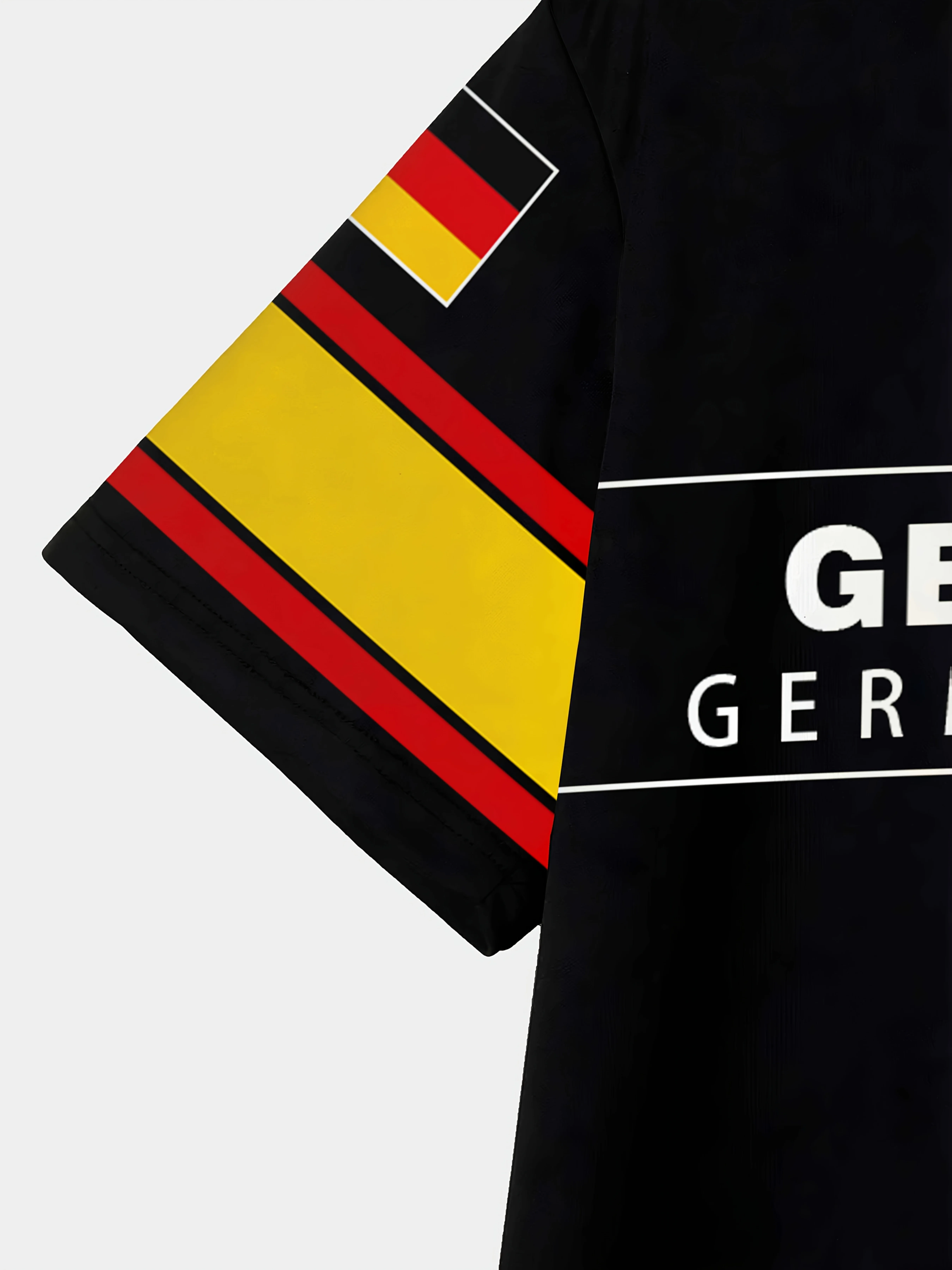 تي شيرت ألماني بطباعة ثلاثية الأبعاد، تي شيرت صيفي كاجوال برقبة دائرية للرجال. #5