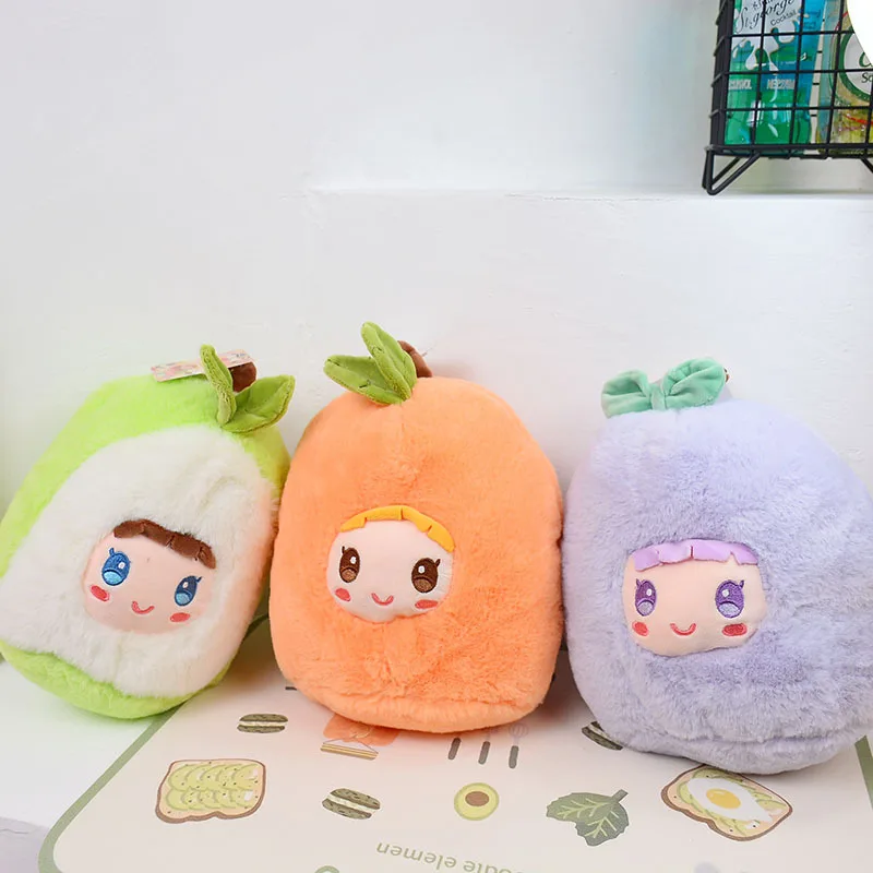 new cute soft Imitation Fruit Plush Toy Cartoon Strawberry Mango Creative Bedroom Decoration comfortable Pillows birthday gift